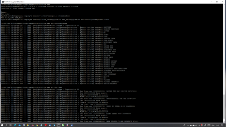 Softone ERP addon - Magento integration - command line