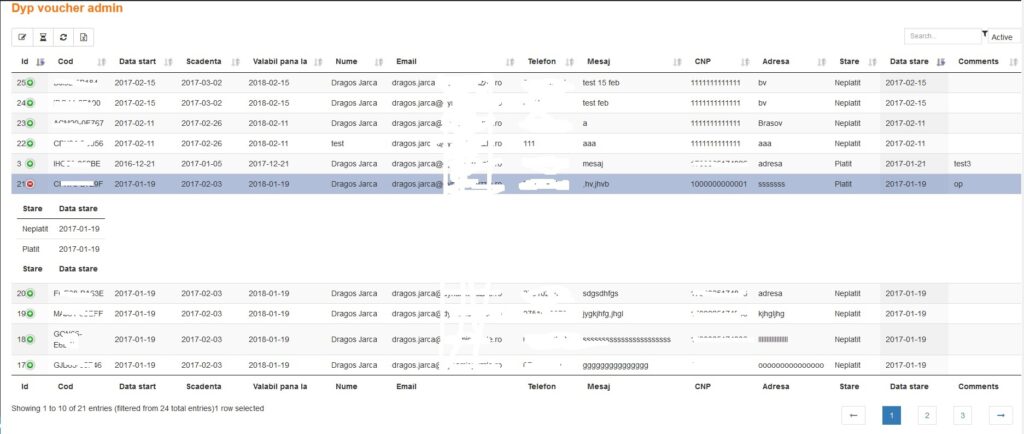 Voucher management